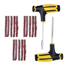 튜브리스 타이어 펑크 수리 세트 자동차 구멍을 뚫은 타이어 수리 세트 비상 수정 구획 타이어 도구 세트 17 피스/세트