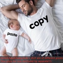 커플 시밀러 룩 패밀리 딸 아들 복사 접착제 티셔츠 재미 가족 일치하는 옷 복장 아빠 엄마와 나 아이 옷205771