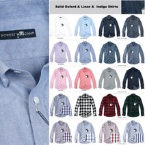 [FOREST CAMP]버튼다운 옥스포드.청.체크셔츠/남방/하이퀄리티