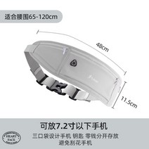러닝 핸드폰 파우치 스포츠 힙색 여 아웃도어 운동 장비 방수 슬림 수납 헬스, 프리사이즈, 실버(야간러닝반사, 흔들림 방지)