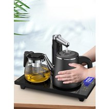 전자동 전기포트 자동급수 보이차 집들이선물 커피포트 전열주전자 티팟, 매트 블랙