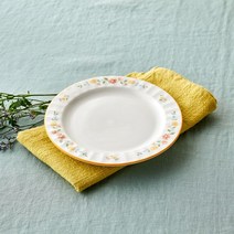 모던하우스 천호점 리빙 옐로우블라썸 원형 디너 플레이트 D18_TWINS, 옐로우