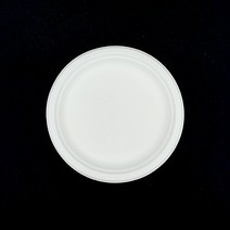 지이팩 - 친환경 천연펄프 종이도시락 원형 종이 캠핑 일회용 접시 그릇 (화이트 / 베이지), 베이지, 50개