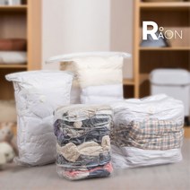 라온장터 압축팩 소 중 대 X 5 장압축비닐 압축포장 옷 압축팩 이사짐 이사 정리 진공압축팩 이불 압축팩 의류 압축팩 압축기 맨손압축팩 청소기필요없는압축팩, 중형(56 X 80)