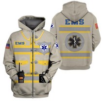 tessffel 응급 의료 기술자 emt ems 구급대원 newfashion 남여 풀오버 3dprint 스웨트셔츠후디지퍼재킷 b11