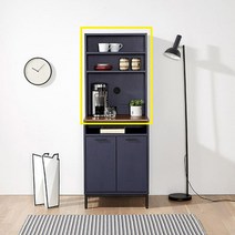 회사 매장 탕비실 커피 차 테이블 수납 드레스룸 밥솥 숙소 탕비장 기숙사, 네이비