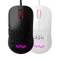 제닉스 TITAN GX AIR 타공 경량 마우스/게이밍마우스, 화이트