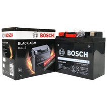 보쉬 벤츠 보조 배터리 R 블랙 AGM DIN 밧데리 12V 12AH (10HR) 170A S6 BLA-12 0092S67060, 보쉬 AGM DIN BLA-12