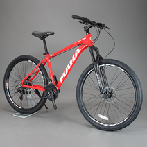 오투휠스 MAHA 마하 S7 산악 MTB 자전거 유압 27.5, 15 - 레드(스포티), 반조립-택배배송