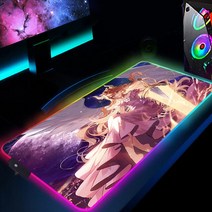 데스크 히팅패드 마우스 패드 RGB 메이플 스토리 백라이트 Xxl 매트 LED 대형 데스크 프로텍터 키보드 게이