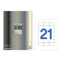 LC-3105 21칸 10매 반투명 라벨 레이저 전용