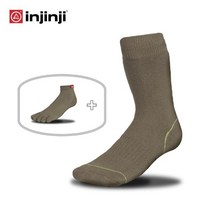 인진지 쿨맥스 스포츠 트레일러퍼포먼스 양말 + 발가락 양말, 샌드