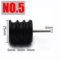 DIY 가죽 가장자리 슬리커 버니싱 도구 가죽 공예 연마 도구 그라인딩 헤드 전기 그라인더 광택 헤드, No 5 그라인딩 헤드