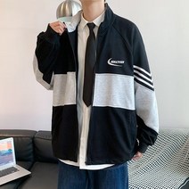 차이나가디건 A125P402023 봄가을 트렌드 와이드 루즈핏 맨투맨 남자 운동 캐주얼점퍼 4995814539