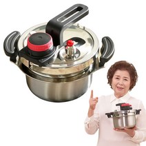 [TV홈쇼핑 지유홈쇼핑] 이옥진 여사의 몬탑 압력 가마솥 스테인리스 압력솥 2.8L 6인용/인덕션 하이라이트 가스렌지 사용가능, 1개