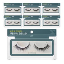 [ 9~12 mm ]샤뜨니끄 3D 속눈썹 7개세트 원터치 3초 속눈썹 4종 셀프연장 9~12 mm 7개세트, j3.5-11mm, 7개
