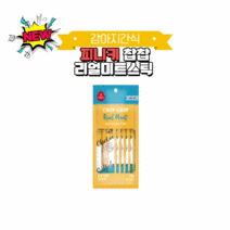피니키 찹찹 리얼 미트스틱 강아지간식 1p, 30개입, 치킨+대구 혼합맛