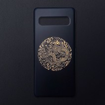 우리일쌍 무광 카드케이스 전통문양 왕 블랙 골드 곤룡포 디자인 휴대폰 케이스/남자친구 제대 전역 선물 추천 (3677618), 아이폰XR