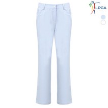 [LPGA골프웨어] 여P 크라운볼 자수 포인트 부츠컷 팬츠(L192PT81