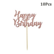 파티 사진 셀카 촬영 소품 21Pc 해피 1 생일 종이 사진 부스 소품 마스크 Photobooth 기념일 성인 샤워 파티 장식 용품, 10 10Pcs rose gold