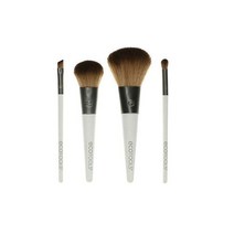 EcoTools On The Go 스타일 브러시 세트 4피스 세트 듀얼 포켓 케이스