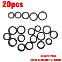 테이프카세트 20pcs 혼합 된 사각형 2mm 유휴 타이어 휠 벨트 루프 Ldler 고무 반지 카세트 데크 레코더 테이프 스테레오 오디오 플레이어