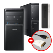 중고컴퓨터 초고속 SSD장착 정품 Win설치 사무용 가정용 주식용 게이밍 본체, 삼성/i5-6400/8G/500G/SSD120G, 삼성 DB400T6B 미들 (328837)