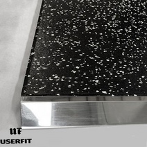 유저핏 스텐 재료분리대 헬스장 고무매트 마감재 50mm, 1개