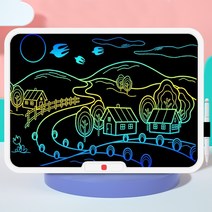 그림그리는패드 스마트 전자 칠판 액정 손글씨 보드 가정용 작은 낙서 그림 그리기 글씨 익, 12 【플래그십】19인치화이트-컬러LCD아이케어