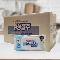 ZST090572하)물티슈 위생행주 80매 캡형(20개-1박스)