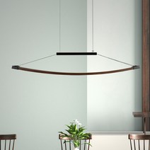 립스 BL-101 원목 펜던트 (월넛-진한밤색) 식탁조명 식탁등 우드팬던트 LED일체형, 5700K(주광색), 1m