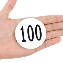 51~100 원형 아크릴 번호판 1P 목욕탕 사물함 넘버링 테이블 숫자 스티커, 제품선택, 83