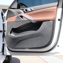 [간지] BMW X6 도어커버 자동차 내부 스크래치 신발자국 방지 인테리어 튜닝 보호 용품, 샤무드
