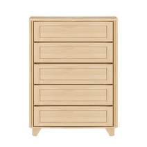 보르미 900 편백나무 서랍장 속깊은 5단 옷 서랍장