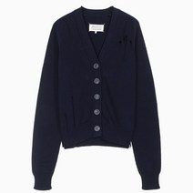 [메종마틴마르지엘라] [명품]22FW 스티치 디스트레스 네이비 여성 가디건 S51GP02