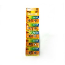 맥셀 수은전지 LR41 10입 1.5V 25mAh, 1개, 10개