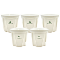 가든잇 오리지널 슬릿분 슬릿화분 플라스틱 화분 5개세트 (받침불포함), 화이트