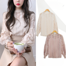 환승연애 성해은 스타일 치크 긴팔 셔츠 레으 블라우스