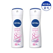 니베아 데오드란트 spray 엑스트라 브라이트 60mlX2개, 2개