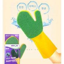 주방 수세미 실리콘 고무장갑, 1개