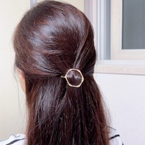 메탈 반묶음 머리핀 예쁜헤어핀 골드