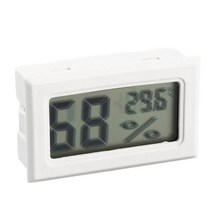 차량용온습도계 미니 LCD 디지털 전자 디지털 온도 습도계 센서 미터 온도 냉장고 수족관 모니터링 디스플레이 차량용온도계 29, 협력사, 하얀