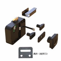 스마트 디지털 잠금장치 지문 잠금 캐비닛 잠금 생체 인식 열쇠가없는 가구 서랍 캐비닛, 이중 문