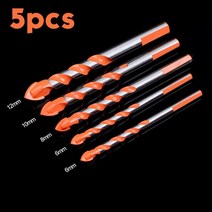 천공기 펀치 사무용품57 pcs 세트 드릴 비트 삼각형 대 군주 핸들 다기능 품질 드릴 비트 천공기 세라믹 대리석 타일 드릴 핸들, 5psc, 5psc