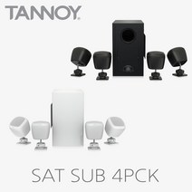 TANNOY SAT SUB 4PACK 탄노이 SAT서브우퍼 SAT3위성스피커4개, 색상, 블랙