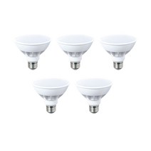 LED 전구 PAR30 파삼공 15W 개별판매 5개 E26, 확산형, [3등급]전구색(노란빛)