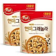 [동서식품] 포스트 대용량 그래놀라 현미 900g 2개, 1개