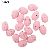 라탄소품 라탄등 라탄스툴 행복한 부활절 달걀 장식 인공 꽃 홈 파티 DIY 공예 어린이 선물 장식용품 20, 09 Pink 3cm x 4cm