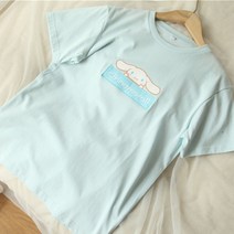 산리오 시나모롤 캐릭터 오버사이트 반팔 티셔츠 S-2XL