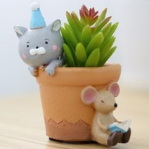 BKO846396홈가든 귀염둥이 고양이 미니화분(꼬깔)